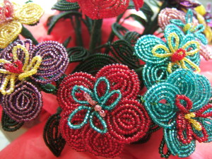 French Beaded Wild Flowers